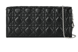 Lady Dior Clutch, Leather, Black, MA0193, DB/S, 2*